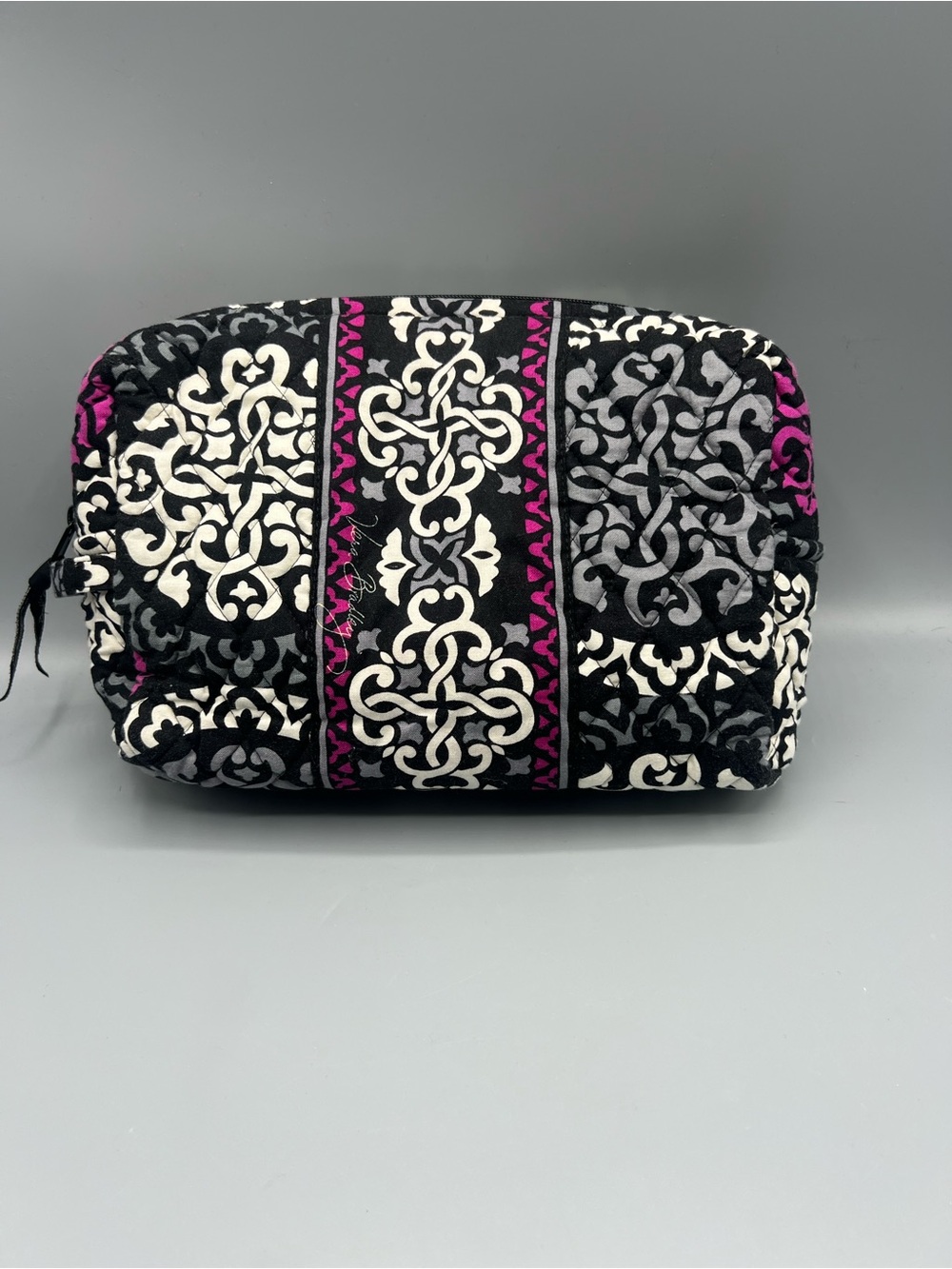 Vera Bradley Canterbury Magenta Large Cosmetic Pouch